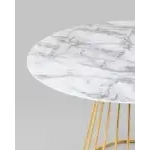 Стол обеденный Ливерпуль 110*110 белый мрамор УТ000036112 Stool Group