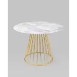 Стол обеденный Ливерпуль 110*110 белый мрамор УТ000036112 Stool Group