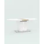 Стол обеденный Мулен раскладной 160-220*90 глянцевый белый УТ000003498 Stool Group