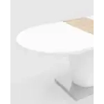 Стол обеденный Мулен раскладной 160-220*90 глянцевый белый УТ000003498 Stool Group