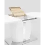 Стол обеденный Мулен раскладной 160-220*90 глянцевый белый УТ000003498 Stool Group