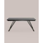 Стол обеденный Пандора раскладной 180-280*90 керамика темная УТ000034892 Stool Group