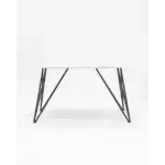 Стол обеденный Сакраменто 140*90 белый стеклянный УТ000002669 Stool Group