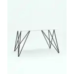Стол обеденный Сакраменто 140*90 белый стеклянный УТ000002669 Stool Group