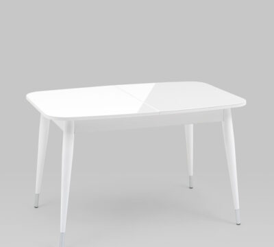 Стол обеденный сидней раскладной 120-160*80 белый глянцевый ут000036209 stool group