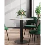 Стол обеденный Stem D90 мрамор УТ000038270 Stool Group