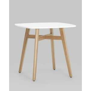 Стол обеденный Target 80*80 белый ножки массив бука УТ000005563 Stool Group