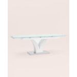 Стол обеденный Верона раскладной 160-220*90 глянцевый белый УТ000003496 Stool Group