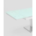 Стол обеденный Верона раскладной 160-220*90 глянцевый белый УТ000003496 Stool Group