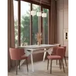 Стол обеденный Аркада раскладной 160-210*90 керамика светлая УТ000034991 Stool Group