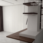 Гипсовая 3D панель Штрих-код Gesso 3D