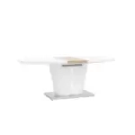 Стол обеденный Мулен раскладной 160-220*90 глянцевый белый УТ000003498 Stool Group