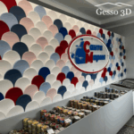 Гипсовая 3D панель Чешуя гладкая Gesso 3D