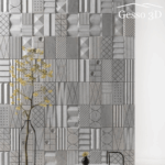 Гипсовая панель Domino 1 Gesso 3D