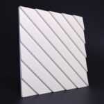Гипсовая 3D панель Рейка диагональная Gesso 3D
