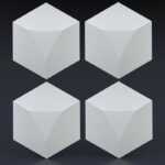 Гипсовая панель Шестигранник выпуклый Gesso 3D