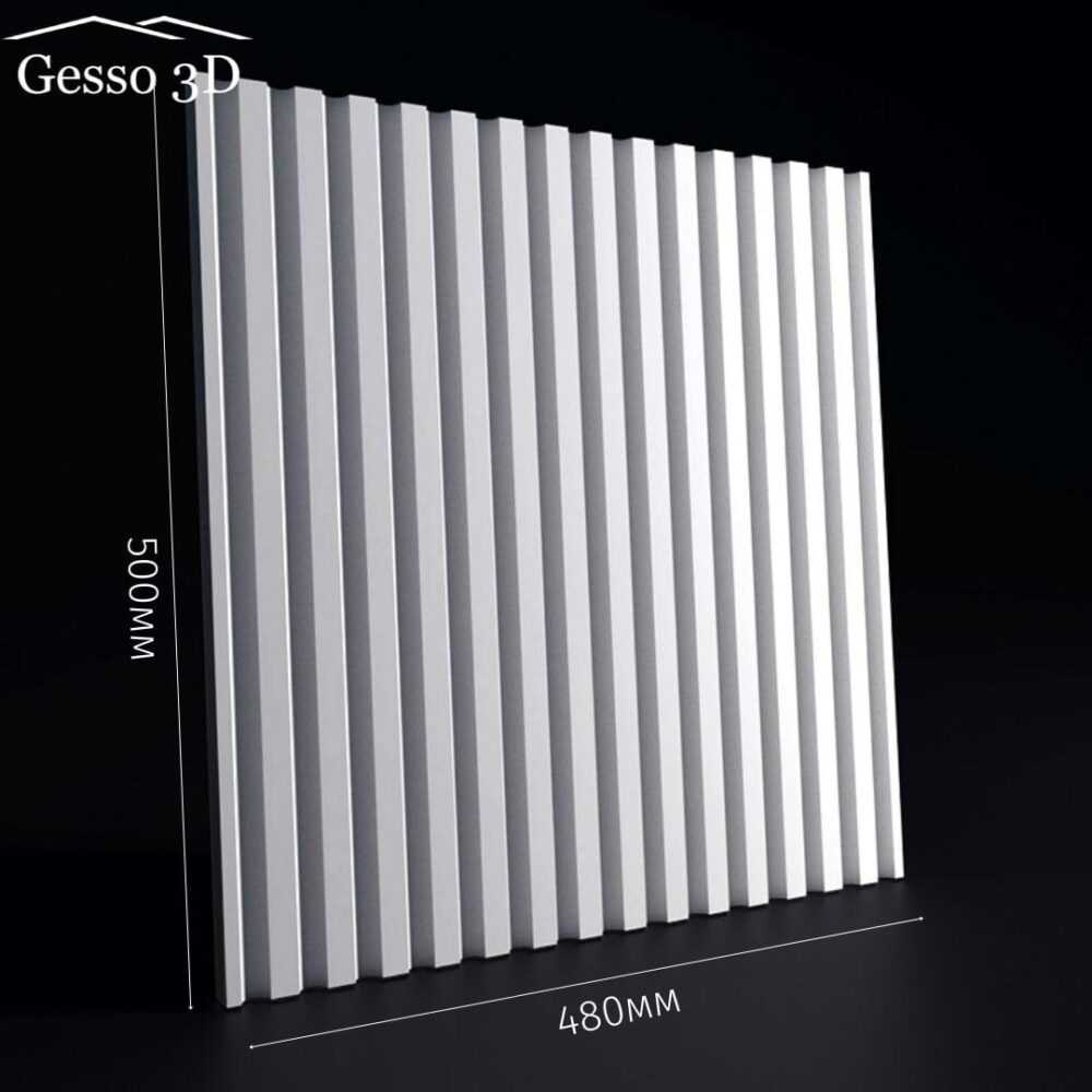 Гипсовая 3D панель Рейка Gesso 3D Гипсовая 3D панель Рейка Gesso 3D