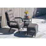 Толедо пуф плетеный, цвет графит YH-S4543W-2 graphite