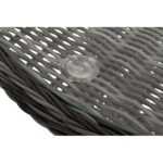 Алиса кофейный комплект из искусственного ротанга, цвет графит ALC2T1-3-SET graphite