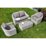 Кон Панна кресло из искусственного ротанга, цвет бежевый YH-C1808W beige