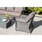 Гляссе кресло плетеное из искусственного ротанга, цвет графит YH-C1579W-2 graphite