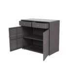 Мальта тумба плетеная из искусственного ротанга, цвет графит YH-Y275C-1 graphite