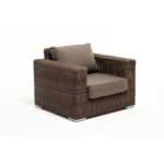 Боно кресло из искусственного ротанга, цвет коричневый YH-C1515W brown