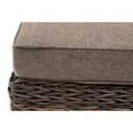 Лунго плетеная оттоманка с подушкой (гиацинт), цвет коричневый YH-S4019W-1-TW brown