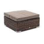 Лунго плетеная оттоманка с подушкой (гиацинт), цвет коричневый YH-S4019W-1-TW brown