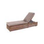 Рим шезлонг с подушкой, цвет коричневый YH-L1032W-1 brown