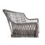 Латте диван двухместный из искусственного ротанга, цвет графит YH-C2169W graphite