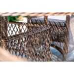 Эспрессо–150 R обеденная группа плетеная, цвет коричневый ECR6T-7-SET brown