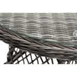 Алиса кофейный комплект из искусственного ротанга, цвет графит ALC2T1-3-SET graphite