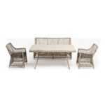 Катания обеденная группа плетеная на 4 персоны, цвет бежевый KATS2C2T-4-SET beige