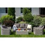 Фабриция кресло из искусственного ротанга, цвет серый YH-C1216W-1 gray