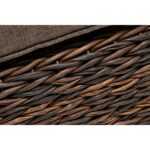 Лунго плетеная оттоманка с подушкой (гиацинт), цвет коричневый YH-S4019W-1-TW brown