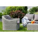 Фабриция кресло из искусственного ротанга, цвет серый YH-C1216W-1 gray