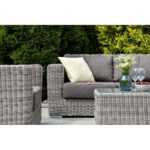 Боно лаунж-зона из искусственного ротанга, цвет серый BS3C2T-4-SET gray