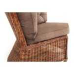 Бергамо плетеный угловой диванный модуль, цвет коричневый YH-C2599W brown