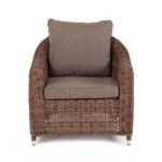 Кон Панна кресло из искусственного ротанга, цвет коричневый YH-C1808W brown