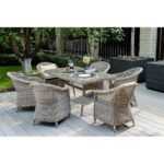Равенна плетеное кресло из искусственного ротанга, цвет бежевый YH-C1103W beige
