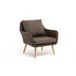 Прованс кресло из искусственного ротанга, цвет коричневый YH-SYH272W-CH brown