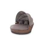 Стильяно плетеная кровать круглая, цвет коричневый YH-L618W brown