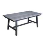 Сан Ремо стол обеденный из ДПК, каркас алюминиевый темно-серый GFS4762T grey