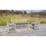 Латте плетеное кресло из искусственного ротанга, цвет бежевый YH-C1619W-2 beige