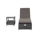 Рим комплект шезлонг со столиком, цвет графит RLCT-2-SET graphite