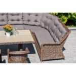 Бергамо плетеный левый модуль дивана, цвет коричневый YH-C2579WZ brown