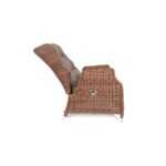 Форио кресло раскладное плетеное, цвет коричневый YH-C1543D brown