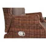 Форио кресло раскладное плетеное, цвет коричневый YH-C1543D brown