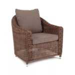 Кон Панна кресло из искусственного ротанга, цвет коричневый YH-C1808W brown